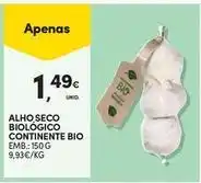 Continente Bom dia Continente bio - alho seco biologico promoção