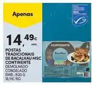Continente Bom dia Continente - postas tradicionais de bacalhau msc promoção