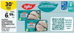 Continente Bom dia Iglo - filetes de courada asc/ filetes de pobalo asc/ filetes de pobalo asc promoção