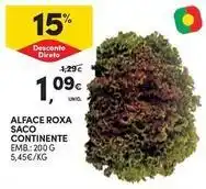 Continente Bom dia Continente - alface roxa saco promoção