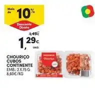 Continente Bom dia Continente - chouriço cubos promoção