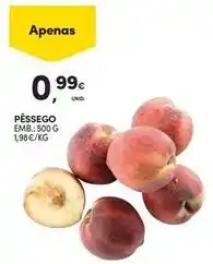 Continente Bom dia Pessego promoção