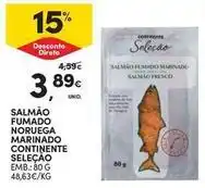 Continente Bom dia Seleção du chef - salmão fumado noruega marinado continente selecao promoção
