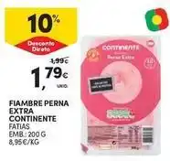 Continente Bom dia Continente - fiambre perna extra promoção