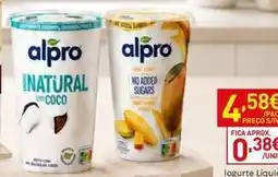 Recheio Alpro - logurte liquial promoção