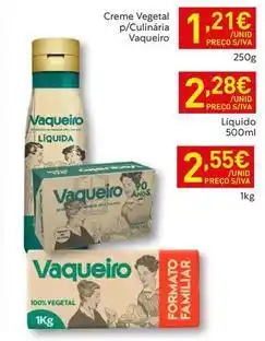 Recheio Vaqueiro - creme vegetal p/culinaria promoção