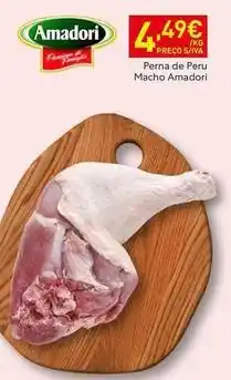 Recheio Amadori - perna de peru macho promoção