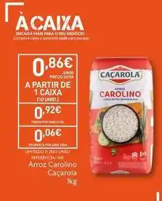 Recheio Caçarola - arroz carolino promoção