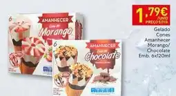 Recheio Amanhecer - gelado cones morango/ chocolate promoção