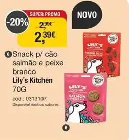 Tibi - Pets for Life Snack p/ cão salmão e peixe branco Lily's Kitchen promoção
