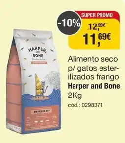 Tibi - Pets for Life Alimento seco p/ gatos ester- ilizados frango Harper and Bone promoção