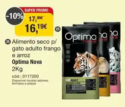 Tibi - Pets for Life Alimento seco p/ gato adulto frango e arroz Optima Nova promoção