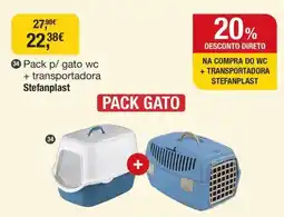 Tibi - Pets for Life Pack p/ gato wc + transportadora Stefanplast promoção