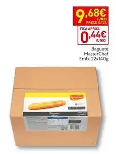 Recheio Masterchef - baguette emb. 22x140g promoção