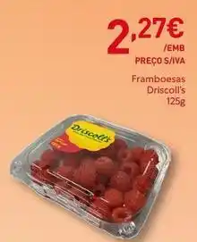 Recheio Framboesas promoção
