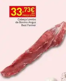 Recheio Angus - cabeça lombo de bovino angus best farmer promoção