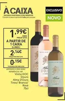 Recheio Vinho doc alma d'ouro tinto/branc/rosé promoção