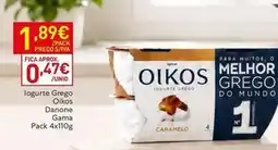 Recheio Danone - iogurte grego oikos promoção