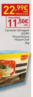 Recheio Masterchef - camarão selvagem 60/80 moçambique promoção
