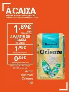 Recheio Oriente - arroz basmati promoção