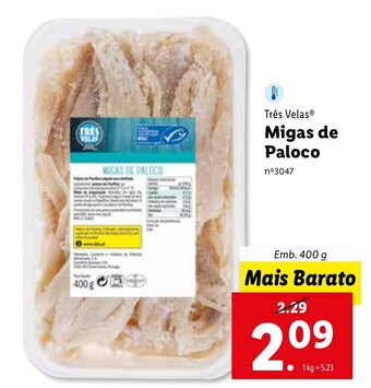 Três Velas Migas de Paloco 400g
