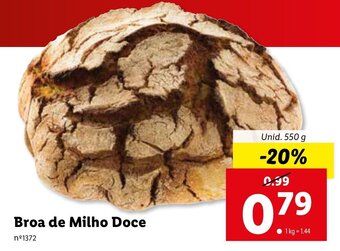 Lidl Broa de Milho Doce 550g promoção
