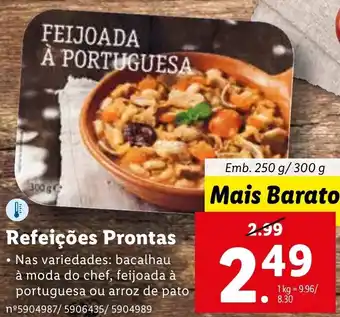 Refeições Prontas 250g/300g