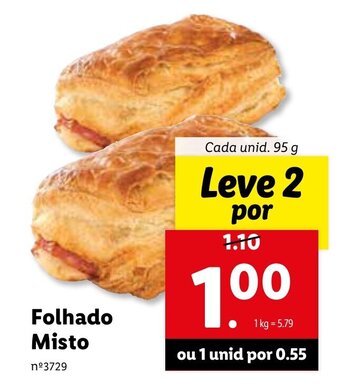 Lidl Folhado Misto 95g promoção