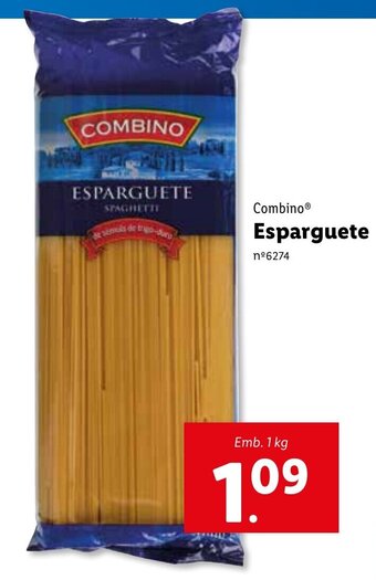 Lidl Combino Esparguete 1kg promoção