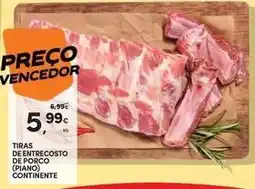 Continente Bom dia Tiras de entrecosto de porco promoção