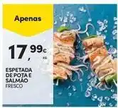 Continente Bom dia Espetada de pota e salmao promoção