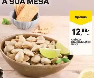Continente Bom dia Ameijoa branca grande promoção