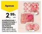 Continente Bom dia Picada - almôndegas / carne / hambúrguer de porco continente promoção