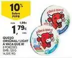 Continente Bom dia A+ - queijo original/light a vaca que ri promoção