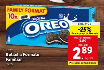 Lidl Oreo Bolachas Formato Familiar 440g promoção