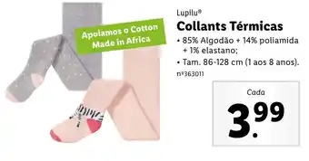 Lidl Lupilu Collants Térmicas 86-128cm promoção