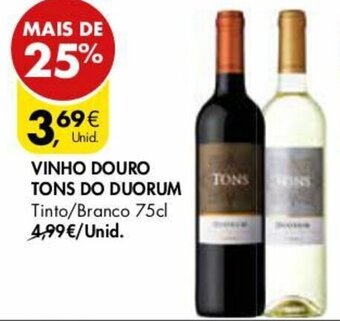 Pingo Doce Vinho Douro Tons do Duorum 75cl promoção