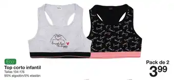 Zeeman Eco Top Corto Infantil 134-176 promoção