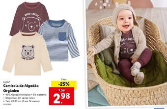 Lidl Lupilu Camisola de Algodão Orgânico promoção
