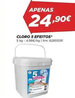 Bricomarché Cloro 5 efecitos promoção