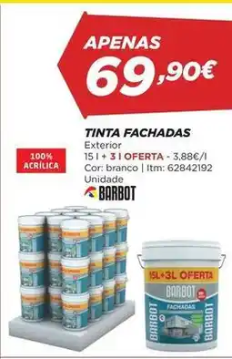 Bricomarché Barbot - tinta fachadas promoção