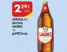 Pingo Doce Sagres - cerveja c/ álcool promoção