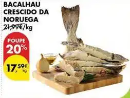 Pingo Doce Bacalhau crescido da noruega promoção