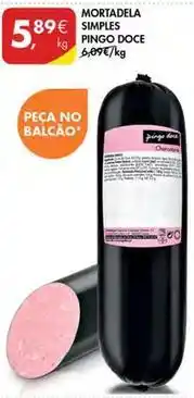 Pingo Doce Pingo doce - mortadela simples promoção