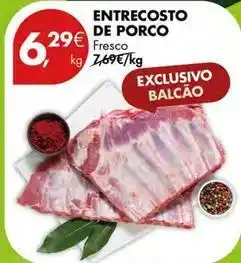 Pingo Doce Entrecosto de porco promoção