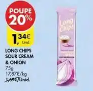 Pingo Doce Long chips sour cream & onion promoção