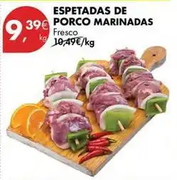 Pingo Doce Espetadas de porco marinadas promoção