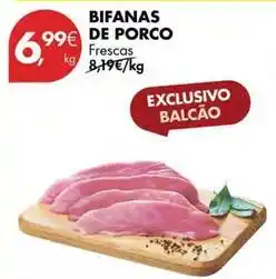 Pingo Doce Bifanas de porco promoção