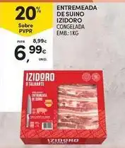 Continente Bom dia Izidoro - entremeada de suino promoção