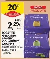 Continente Bom dia Mimosa - iogurte gelatina magro colagénio promoção
